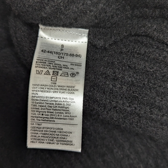 NWT Banana Republic wool blend sweater wide ribbed deep vneck size sm - Picture 11 of 15